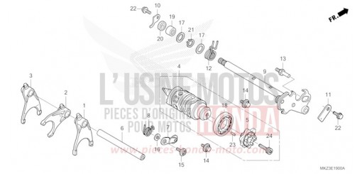 GEARSHIFT DRUM CBR600R3R de 2024